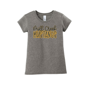 Mill Creek Academy Spirit Wear 2024-25 On-Demand-Girls Youth Premium Tee On-Demand Typographic Logo