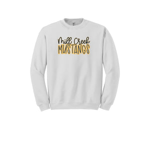 Mill Creek Academy Spirit Wear 2024-25 On-Demand-Adult Unisex Crewneck Sweatshirt On-Demand Typographic Logo