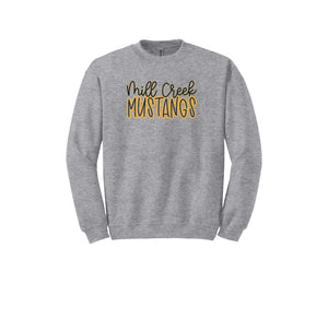 Mill Creek Academy Spirit Wear 2024-25 On-Demand-Adult Unisex Crewneck Sweatshirt On-Demand Typographic Logo