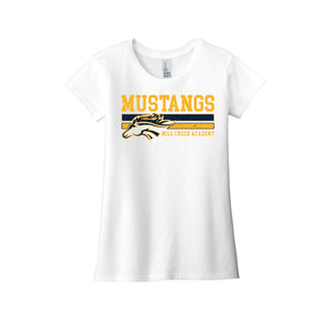 Mill Creek Academy Spirit Wear 2024-25 On-Demand-Girls Youth Premium Tee On-Demand Stripe Logo