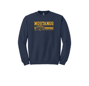 Mill Creek Academy Spirit Wear 2024-25 On-Demand-Adult Unisex Crewneck Sweatshirt On-Demand Stripe Logo