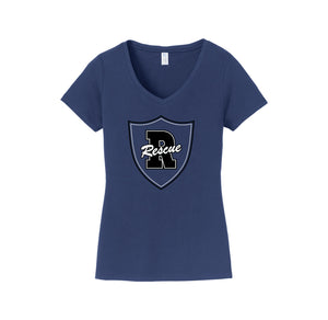 Rescue Elementary Spirit Wear 2024/25 On-Demand-Womens Fan Favorite V-Neck Tee On-Demand Shield Logo