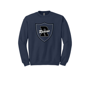 Rescue Elementary Spirit Wear 2024/25 On-Demand-Adult Unisex Crewneck Sweatshirt_Shield Logo On-Demand