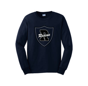 Rescue Elementary Spirit Wear 2024/25 On-Demand-Adult Unisex Long Sleeve Tee On-Demand Shield Logo