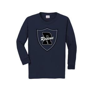 Rescue Elementary Spirit Wear 2024/25 On-Demand-Youth Unisex Long Sleeve Tee On-Demand Shield Logo