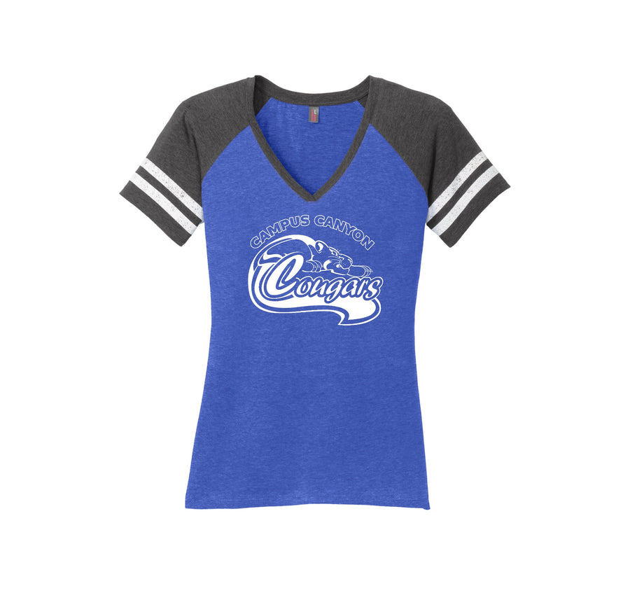 Campus Canyon-Women's Premium Game V-Neck Tee On-Demand