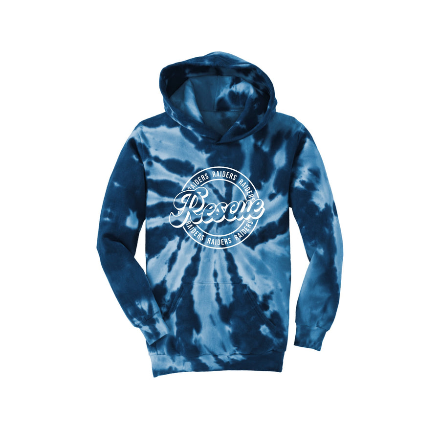 Rescue Elementary Spirit Wear 2024/25 On-Demand-Youth Unisex Tie-Dye Hoodie On-Demand Circle Logo