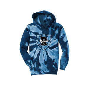 Rescue Elementary Spirit Wear 2024/25 On-Demand-Youth Unisex Tie-Dye Hoodie On-Demand Shield Logo