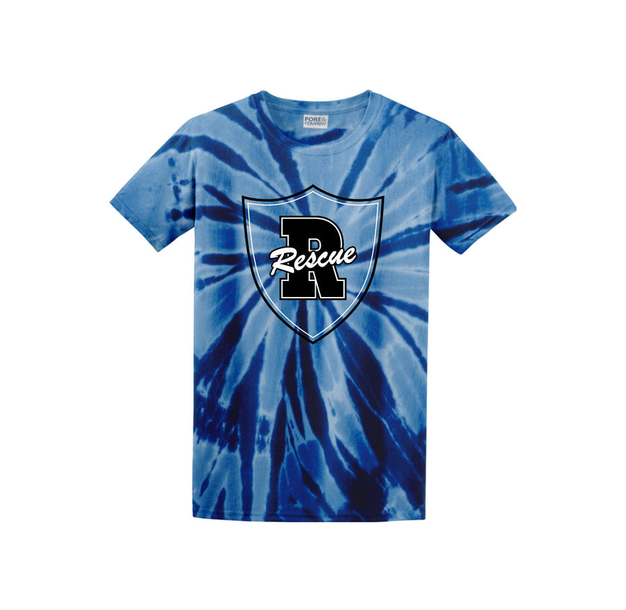 Rescue Elementary Spirit Wear 2024/25 On-Demand-Adult Unisex Tie-Dye Shirt On-Demand Shield Logo