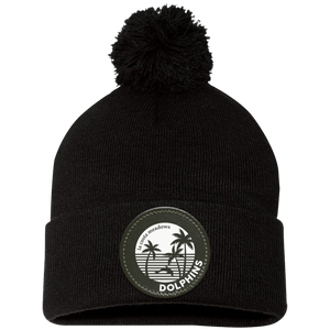 La Costa Meadows-SP15 Pom Pom Knit Cap - Circle Patch