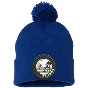 La Costa Meadows-SP15 Pom Pom Knit Cap - Circle Patch