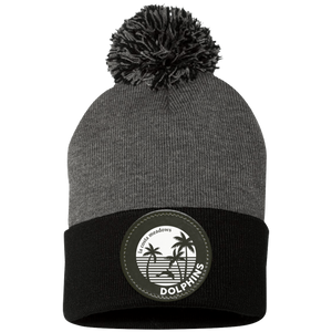 La Costa Meadows-SP15 Pom Pom Knit Cap - Circle Patch