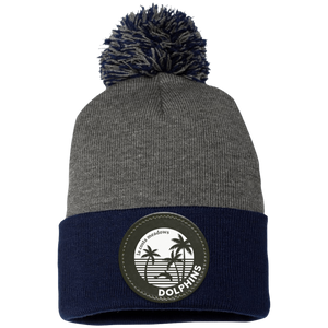 La Costa Meadows-SP15 Pom Pom Knit Cap - Circle Patch