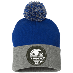 La Costa Meadows-SP15 Pom Pom Knit Cap - Circle Patch