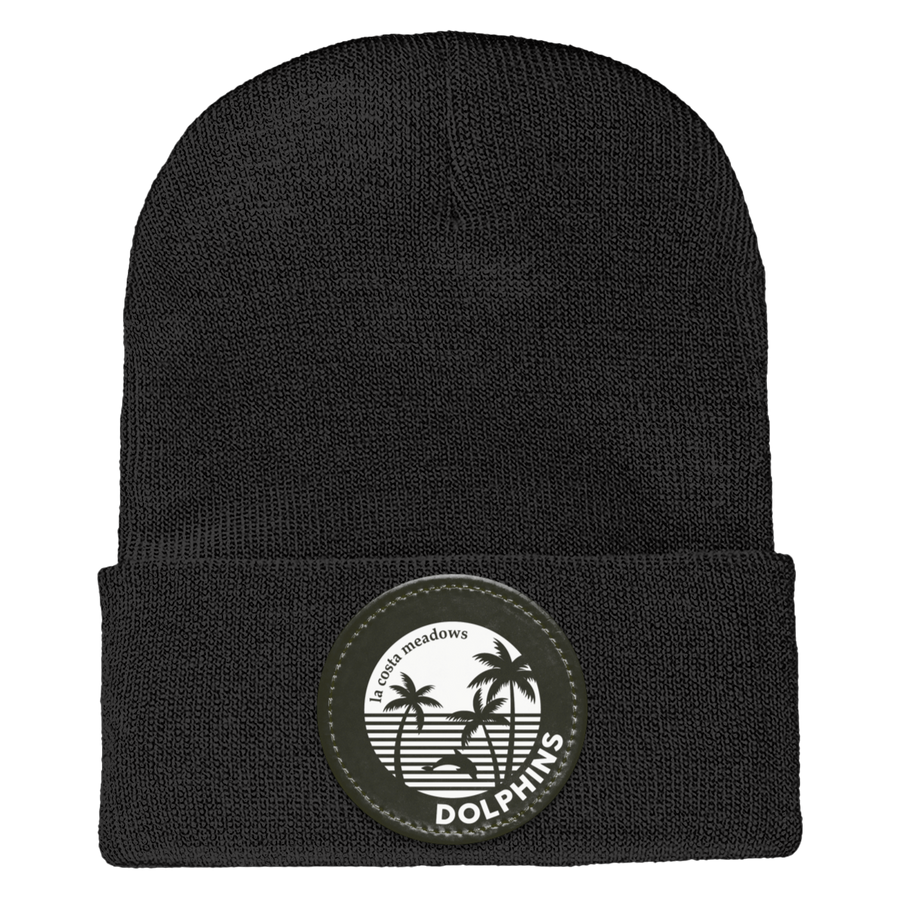 La Costa Meadows-1501 Yupoong Adult Cuffed Knit Beanie - Circle Patch