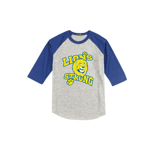 Lincoln-Youth Unisex Baseball Tee On-Demand Strong_Lion Strong