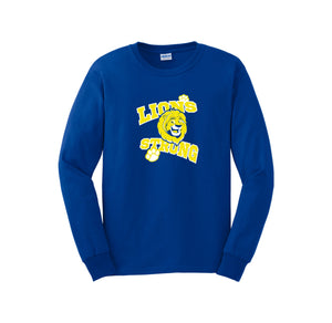 Lincoln Lion Elementary Spirit Wear 2024-25 On-Demand-Adult Unisex Long Sleeve Tee On-Demand Lion Strong