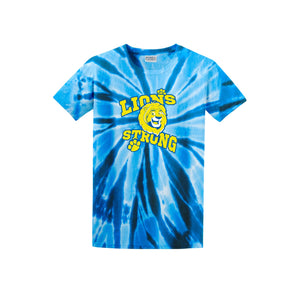 Lincoln Lion Elementary Spirit Wear 2024-25 On-Demand-Adult Unisex Tie-Dye Shirt On-Demand Lion Strong