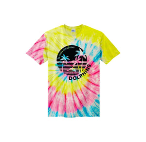 La Costa Meadows-Youth Unisex Tie-Dye Shirt On-Demand Center Chest Black