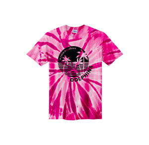 La Costa Meadows-Youth Unisex Tie-Dye Shirt On-Demand Center Chest Black