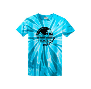 La Costa Meadows-Adult Unisex Tie-Dye Shirt On-Demand Center Chest Black