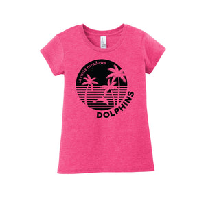 La Costa Meadows-Girls Youth Premium Tee On-Demand Center Chest Black