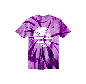 La Costa Meadows-Youth Unisex Tie-Dye Shirt On-Demand Center Chest White