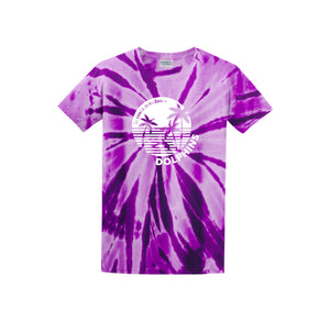 La Costa Meadows-Adult Unisex Tie-Dye Shirt On-Demand Center Chest White