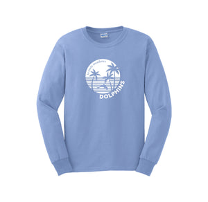 La Costa Meadows-Adult Unisex Long Sleeve Tee On-Demand Center Chest White