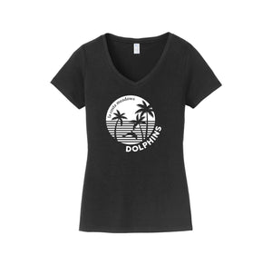 La Costa Meadows-Womens Fan Favorite V-Neck Tee On-Demand Center Chest White