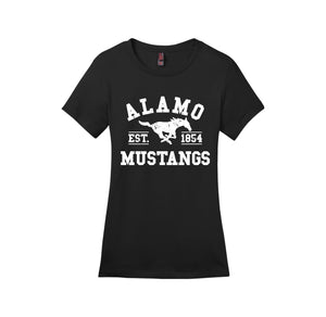 Alamo STUDENT-Womens Premium Tee On-Demand White Logo