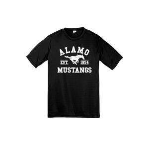 Alamo STUDENT-Youth Unisex Dri-Fit Shirt On-Demand White Logo