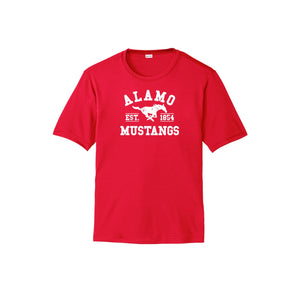 Alamo STUDENT-Adult Unisex Dri-Fit Shirt On-Demand White Logo