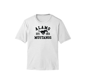 Alamo STUDENT-Adult Unisex Dri-Fit Shirt On-Demand Black Logo