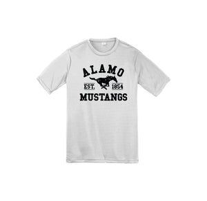 Alamo STUDENT-Youth Unisex Dri-Fit Shirt On-Demand Black Logo