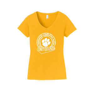 Crossroads Elm-Womens Fan Favorite V-Neck Tee On-Demand Circle Logo