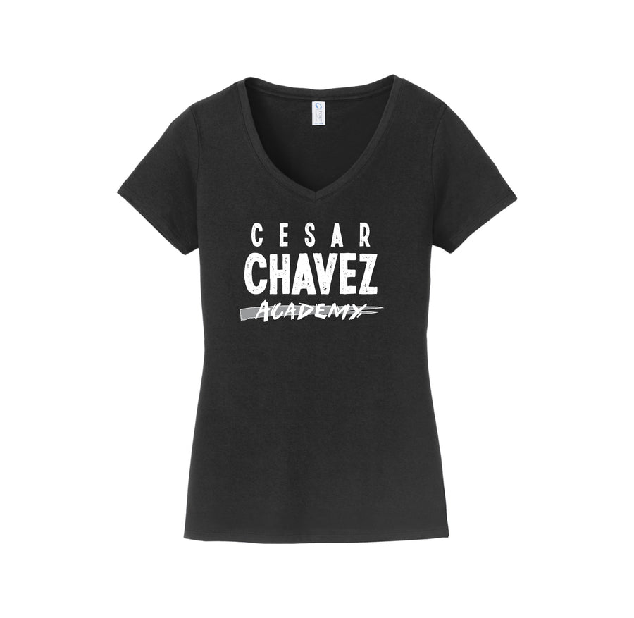 Cesar Chavez Academy Spirit Wear 2024-25 On-Demand-Womens Fan Favorite V-Neck Tee On-Demand