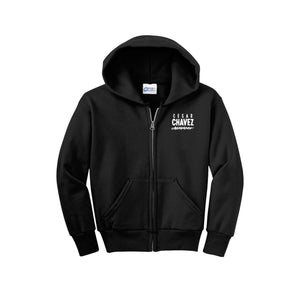 Cesar Chavez Academy-Youth Unisex Full-Zip Hooded Sweatshirt On-Demand