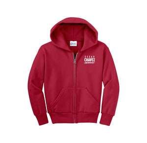 Cesar Chavez Academy-Youth Unisex Full-Zip Hooded Sweatshirt On-Demand