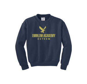 Emblem-Youth Unisex Crewneck Sweatshirt On-Demand