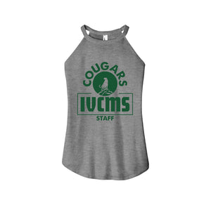 Itliong-Vera Cruz Middle School STAFF Store-Womens Premium Perfect Tri Rocker Tank On-Demand