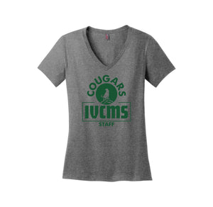 Itliong-Vera Cruz Middle School STAFF Store-District Womens Perfect Weight V-Neck Tee On-Demand