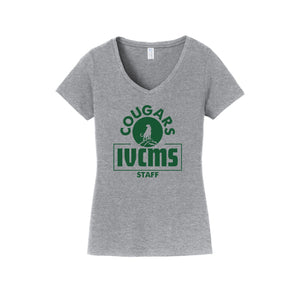 Itliong-Vera Cruz Middle School STAFF Store-Womens Fan Favorite V-Neck Tee On-Demand