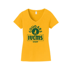 Itliong-Vera Cruz Middle School STAFF Store-Womens Fan Favorite V-Neck Tee On-Demand