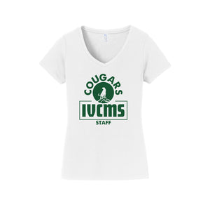 Itliong-Vera Cruz Middle School STAFF Store-Womens Fan Favorite V-Neck Tee On-Demand