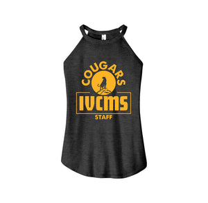 Itliong-Vera Cruz Middle School STAFF Store-Womens Premium Perfect Tri Rocker Tank On-Demand