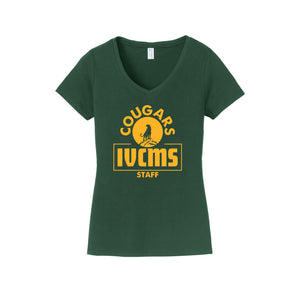 Itliong-Vera Cruz Middle School STAFF Store-Womens Fan Favorite V-Neck Tee On-Demand