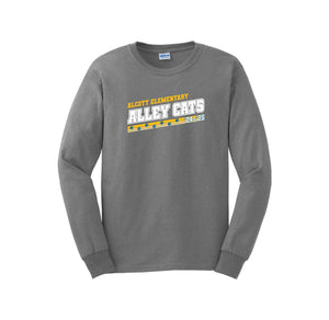 Alcott Elementary-Adult Unisex Long Sleeve Tee On-Demand Alley Stripe Logo