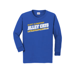 Alcott Elementary-Youth Unisex Long Sleeve Tee On-Demand Alley Stripe Logo