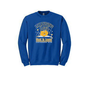 Alcott Elementary-Adult Unisex Crewneck Sweatshirt On-Demand Inquiring Cat Logo